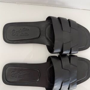 NEW Anthropologie Seychelles “Practically Sandal” Black 7